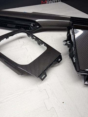 2025-2026 BMW G80 M3 Front Interior Carbon Fiber Trim Panel Set OEM