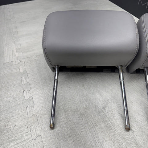 2001-2006 BMW E46 M3 Convertible Grey Rear Headrests Head Rests Pair OEM