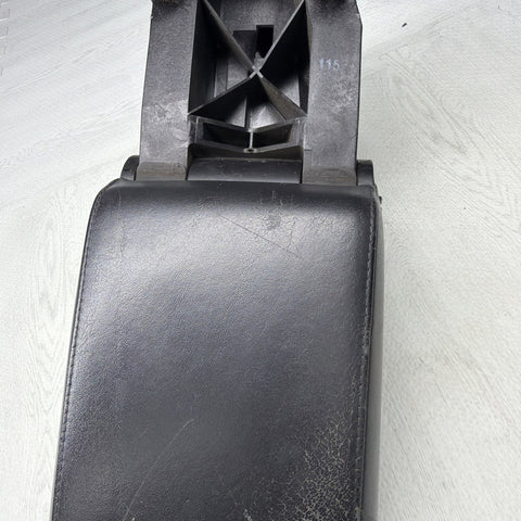 01-06 BMW E46 M3 Center Console Armrest Arm Rest Black Leather *Notes*