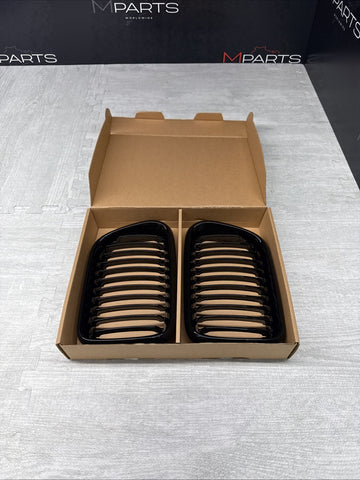 NEW BMW 97-99 E36 M3 Front Kidney Grilles Gloss Black Set