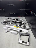 01-06 BMW E46 3 Series M3 Coupe Interior Armrests Trim Set Aluminum *Tab