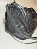 LV Louis Vuitton Keepall Bandoulière 50 Monogram Eclipse Bag