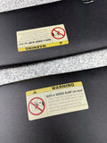 BMW 94-99 E36 M3 Sedan Black Sun Visors Sunvisors Pair OEM