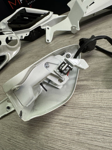 15-20 Ferrari 488 White Interior Dash Vents Trims Set