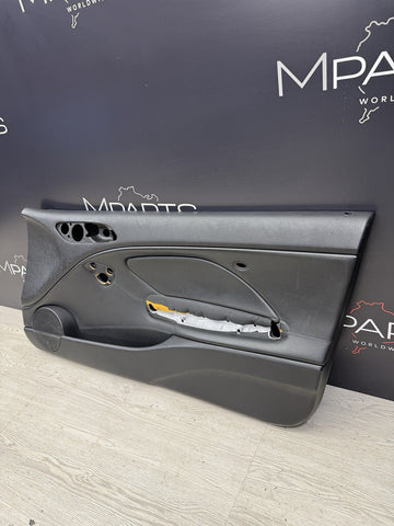 01-06 BMW E46 M3 PASSENGER RIGHT SIDE DOOR PANEL CARD BLACK OEM