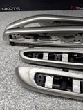 01-06 BMW E46 M3 Custom Painted Black Door Trim Armrests Front Rear Coupe