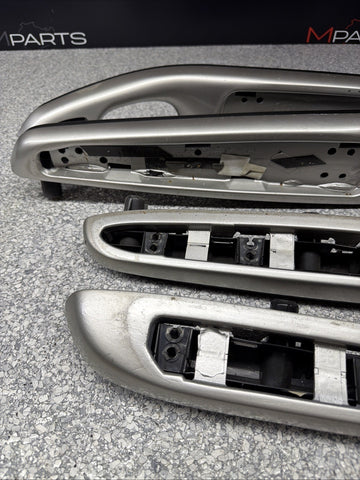 01-06 BMW E46 M3 Custom Painted Black Door Trim Armrests Front Rear Coupe