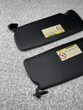 BMW 94-99 E36 M3 Sedan Black Sun Visors Sunvisors Pair OEM