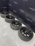 08-13 OEM BMW E90 E92 E93 M3 19” Wheels Rims Style 220M Black 19x8.5 19x9.5