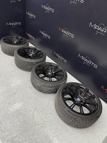 08-13 OEM BMW E90 E92 E93 M3 19” Wheels Rims Style 220M Black 19x8.5 19x9.5