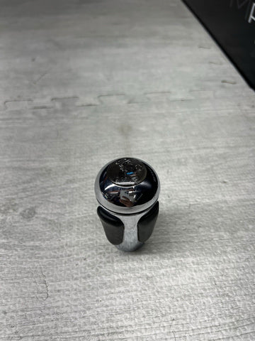 2004-2006 BMW E46 M3 SMG GEAR SHIFT KNOB NAPPA LEATHER CHROME OEM