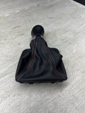 19-20 OEM BMW F87 M2 Manual Transmission Shifter Knob Leather Tri Stitch Boot
