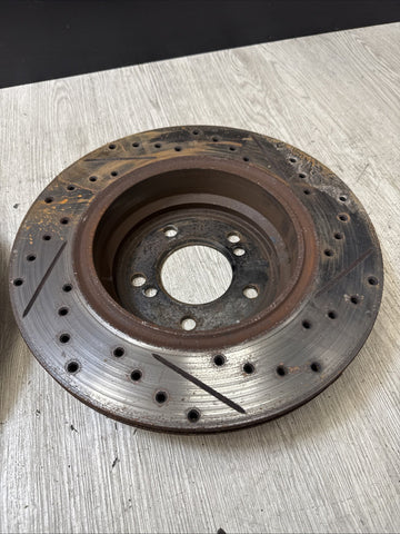 BMW 01-06 E46 M3 Rear Discs Brake Rotors Drilled & Slotted