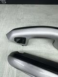 01-06 BMW E46 M3 Convertible Interior Armrests Trim Set Brushed Aluminum *Notes*