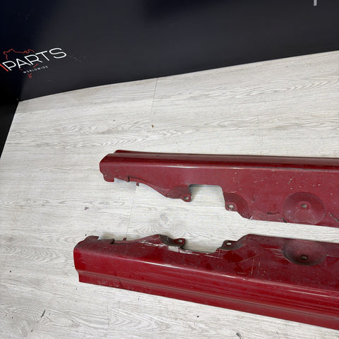 01-06 BMW E46 M3 Rocker Panel Side Skirts OEM Imola Red *Notes*