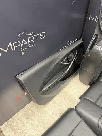 MBMW E64 M6 08-10 CONVERTIBLE FRONT REAR LEATHER SPORT SEAT BLACK DOOR CARDS