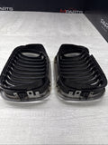 BMW 01-06 E46 M3 Front Kidney Grilles Chrome Set OEM *Broken Tabs*