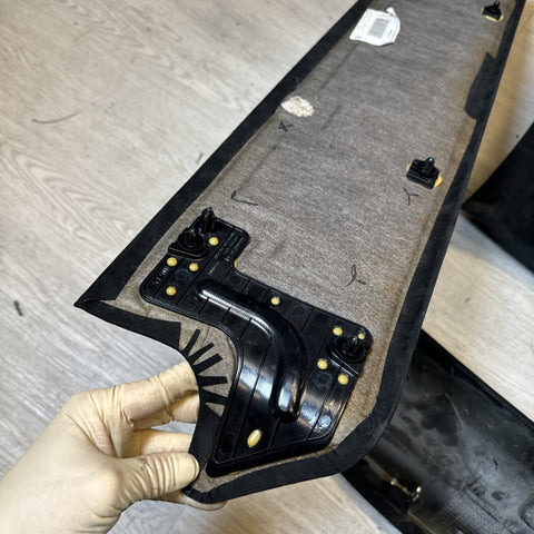 15-19 Ferrari 488 Spider OEM Suede Headliner Panels Trims Set *Broken tabs*