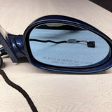 2001-2006 BMW M3 E46 Door Mirror Right Side View Topaz Blue OEM Used
