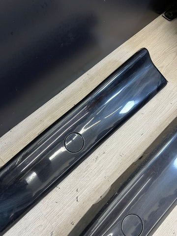 94-99 BMW E36 M3 SEDAN SIDE SKIRTS ROCKER PANELS MOLDINGS COSMOS BLACK
