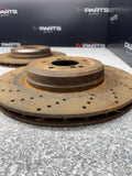 06-10 BMW E60 E63 E64 M5 M6 REAR BRAKES DISCS ROTORS