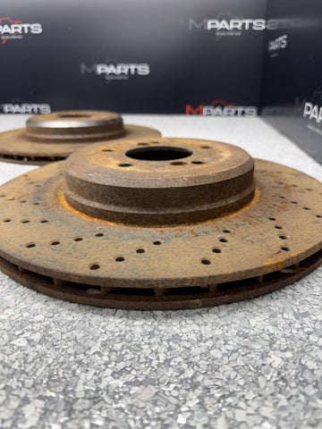 06-10 BMW E60 E63 E64 M5 M6 REAR BRAKES DISCS ROTORS