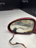 00-03 BMW E39 M5 Front Left Driver Side Mirror Assembly Imola Red Power Fold OEM