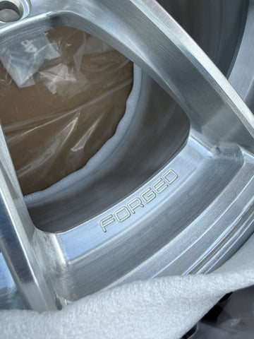 NEW Apex VS-5RS 5x120 18x10 18x11 Wheels Brushed Clear Set