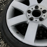 04-14 BMW 3 Series OEM Silver 17x8 7 Tapered Spoke Wheel