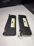 12-20 BMW F30 F32 F36 F80 M3 INTERIOR SUN VISORS ANTHRACITE PAIR SET BLACK OEM