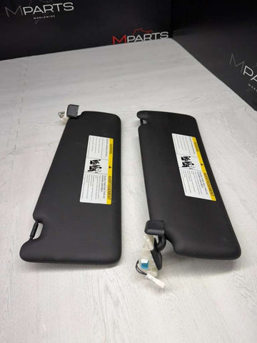 12-20 BMW F30 F32 F36 F80 M3 INTERIOR SUN VISORS ANTHRACITE PAIR SET BLACK OEM