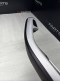 01-06 BMW E46 M3 Brushed Aluminum/Black Door Trim Armrest Right Front Passenger