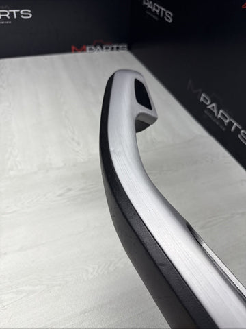 01-06 BMW E46 M3 Brushed Aluminum/Black Door Trim Armrest Right Front Passenger