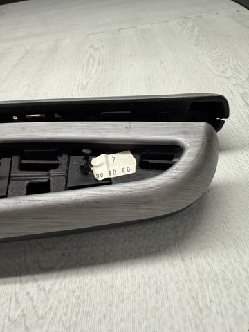 01-06 BMW E46 M3 Convertible Rear Armrest Armrests Black Silver Genuine 7585278