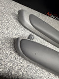 01-06 BMW E46 M3 Coupe Interior Armrests Trim Set Brushed Aluminum *4 Tabs