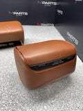 2001-2006 BMW E46 M3 Convertible Cinnamon Rear Headrests Head Rests Pair OEM