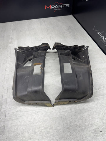01-06 BMW E46 M3 LEFT RIGHT DRIVER FRONT BUMPER COVER GUARD BRACKET PAIR 2695247