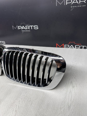 BMW 01-06 E46 M3 Standard Front Kidney Grilles Chrome Set