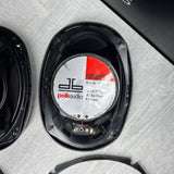 Polk Audio DB691 6-by-9-Inch 3-Way Car Speakers (Pair, Silver) 100W RMS POWER