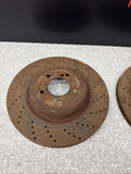 08-13 BMW E90 E92 E93 M3 Rear Left & Right Ventilated Brake Disc Rotor Set