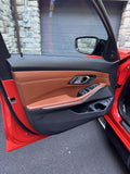 BMW G80 M3 21-24 SEAT DOOR PANEL  LID COMPLETE INTERIOR SET ORANGE BLACK