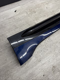 BMW 21-26 G80 M3 Front Left Lower Side Skirt Rocker Panel Tanzanite Blue