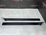 01-06 BMW E46 3 SERIES M3 CONVERTIBLE SCUFF PLATES DOOR SILLS TRIMS BLACK PAIR