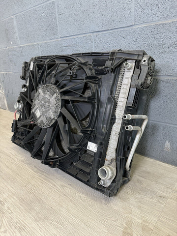 Front Clip Cooling Core System Condenser Radiator AC Fan BMW 12-18 F06 F10 M5 M6
