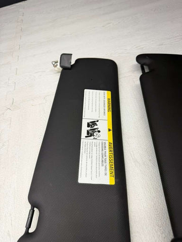 12-20 BMW F30 F32 F36 F80 M3 INTERIOR SUN VISORS ANTHRACITE PAIR SET BLACK OEM