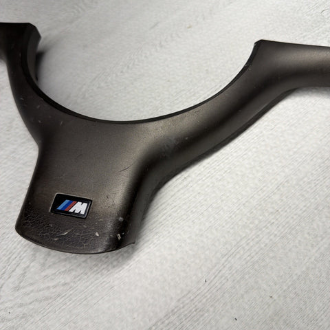 OEM 01-06 BMW E46 M3 Lower Steering Wheel Trim Cover Plate Titan Shadow Grey