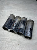 08-13 OEM BMW E92 E93 M3 S65 Rear Exhaust Quad Muffler Tips (4)