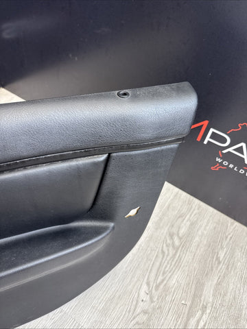 96-02 BMW Z3M Front Passenger Right Door Card Panel Cover Trim Leather Black
