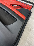 11-16 BMW F10 M5 SEDAN REAR LEFT DRIVER SAKHIR ORANGE DOOR CARD PANEL