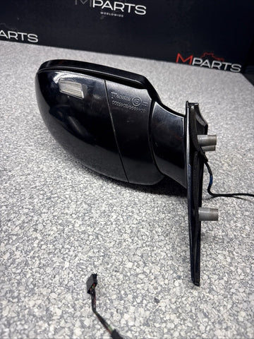 2006-2008 BMW E63 E64 M6 Door Left Driver Mirror Sapphire Black *Broken Glass
